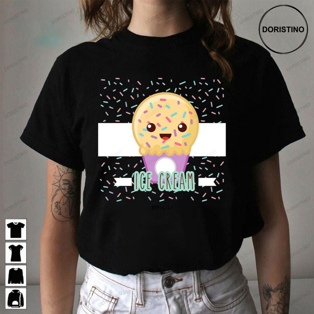 Sweetssprinkled Mango Ice Cream Kawaii Artwork Awesome Shirts